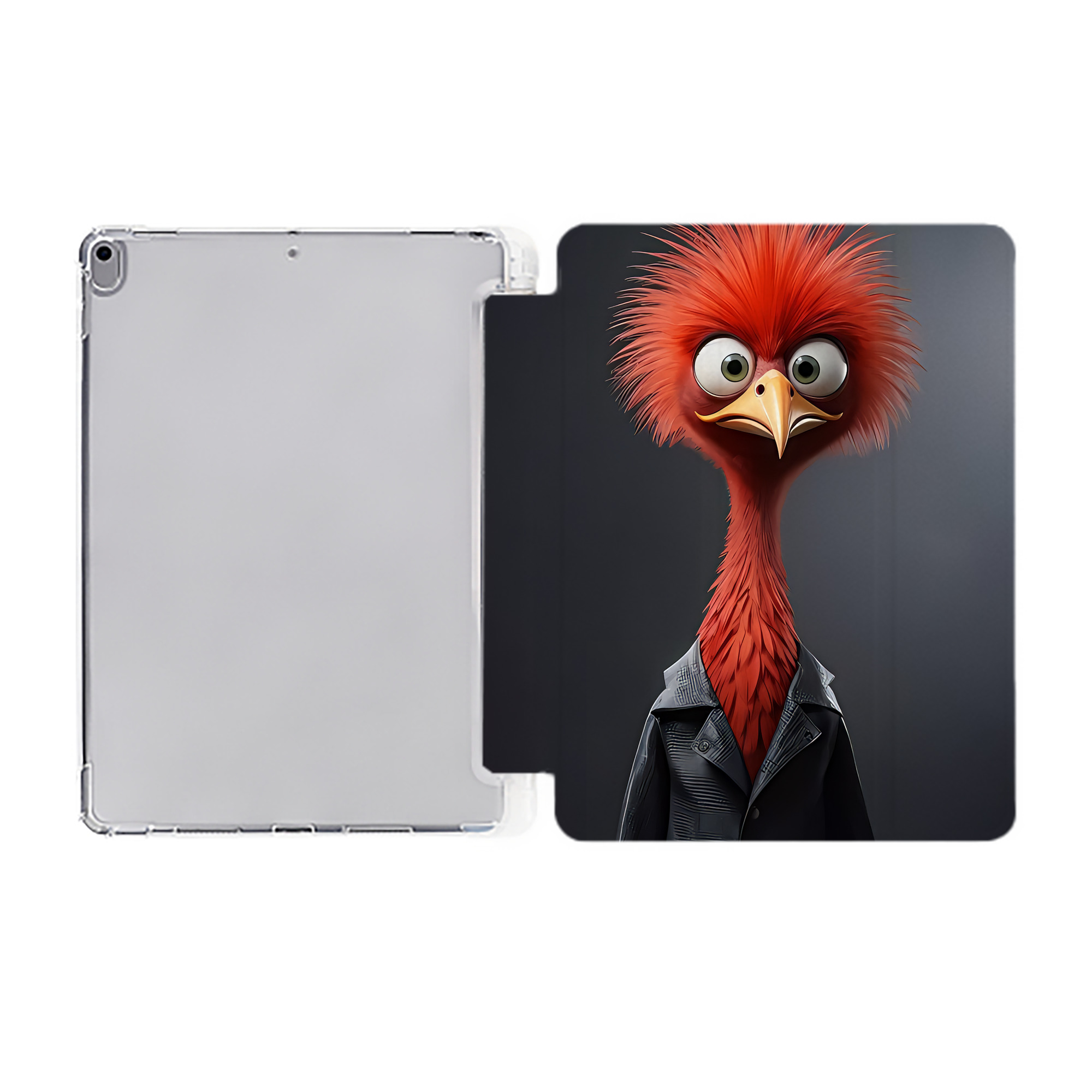 （画像用） Angry Birds アングリーバード IPad ケース ペン収納付き 三つ折りスタンド PUレザー×シリコン 対応機種9.5/10.5/10.9インチ